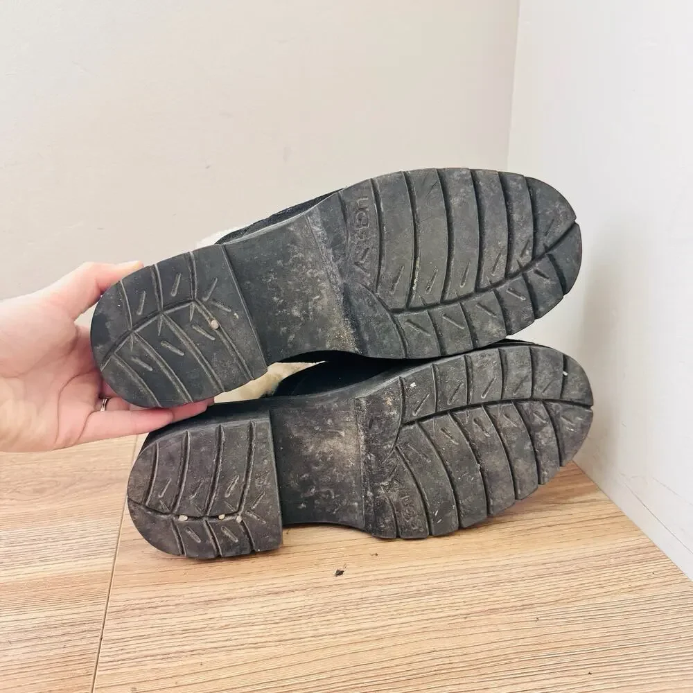 UGG Australia Solvang black suede Slipper mules Women’s Size 8
